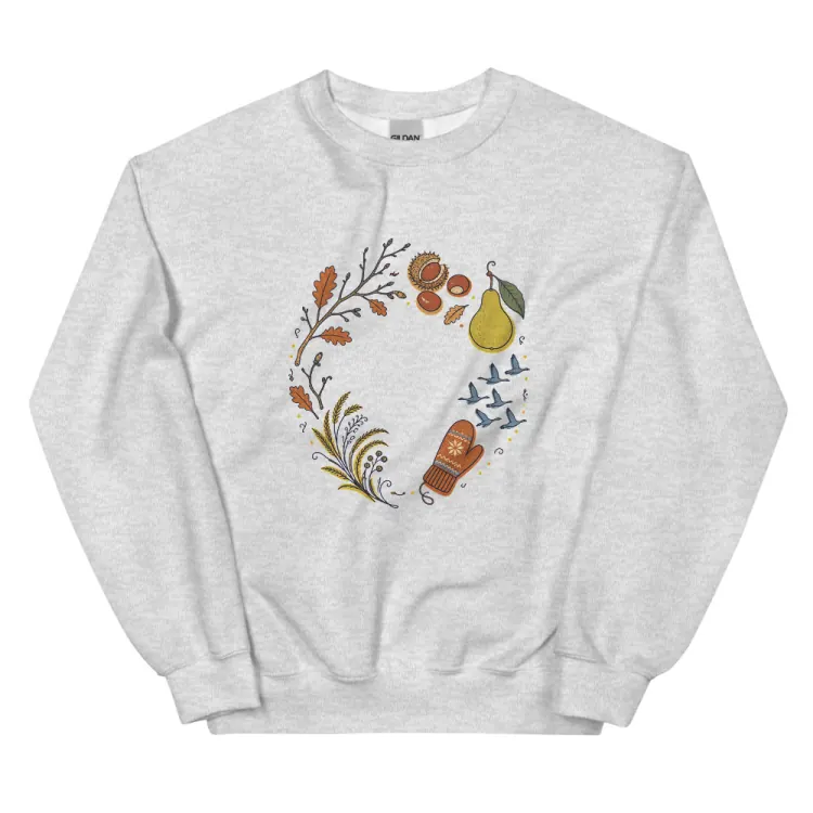 The November Crewneck in Ash.