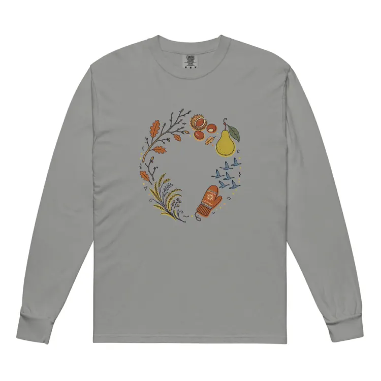 The November Long Sleeve in Grey.