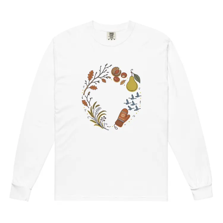 The November Long Sleeve in White.