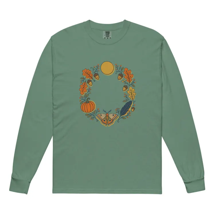 The October Long Sleeve in Light Green.