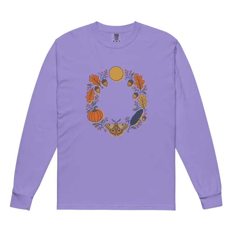 The October Long Sleeve in Violet.