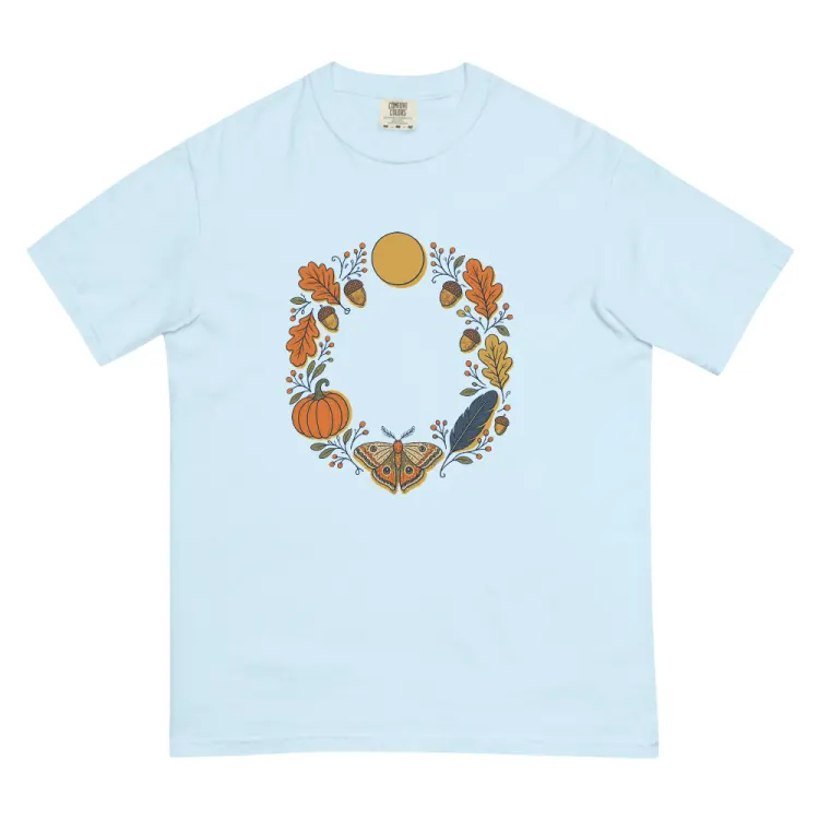 The October Tee in Chambray.