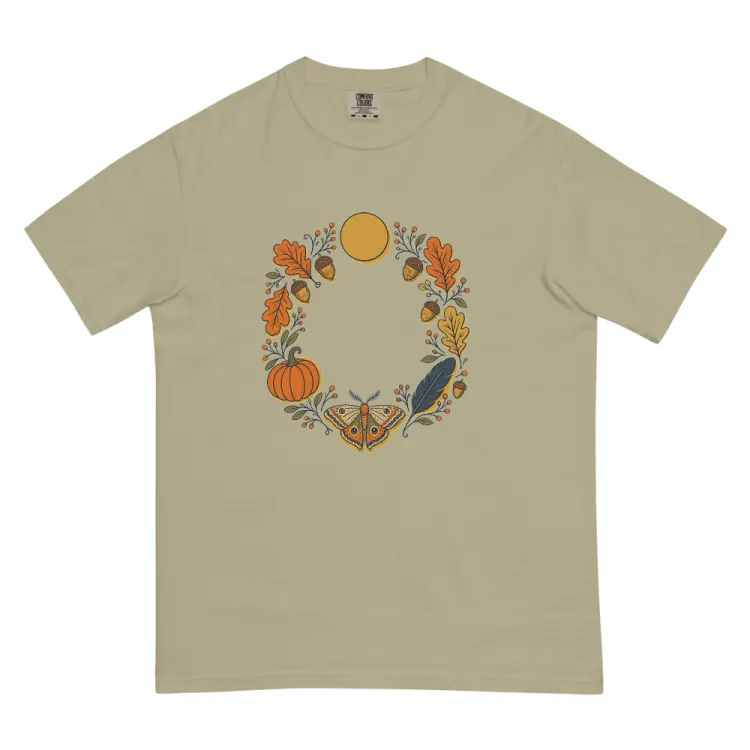 The October Tee in Khaki.