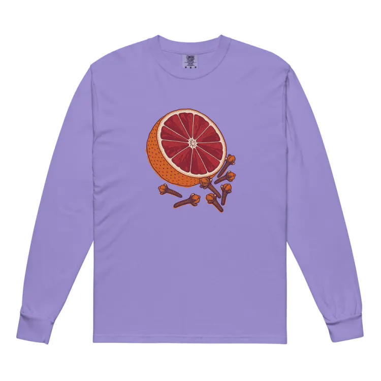 The Blood Orange & Clove Long Sleeve in Violet.