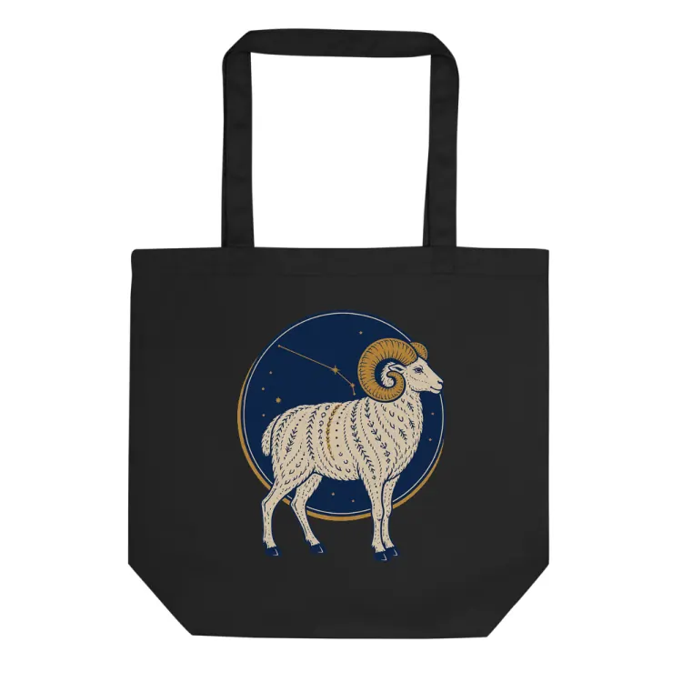 The Born Under Aries Tote in Black.