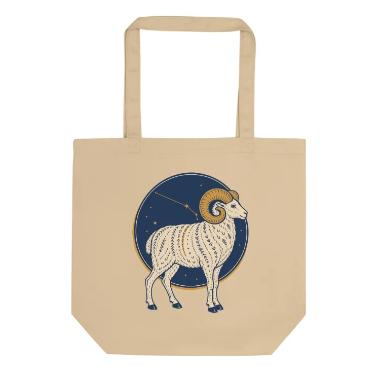 The Born Under Aries Tote in Oyster.