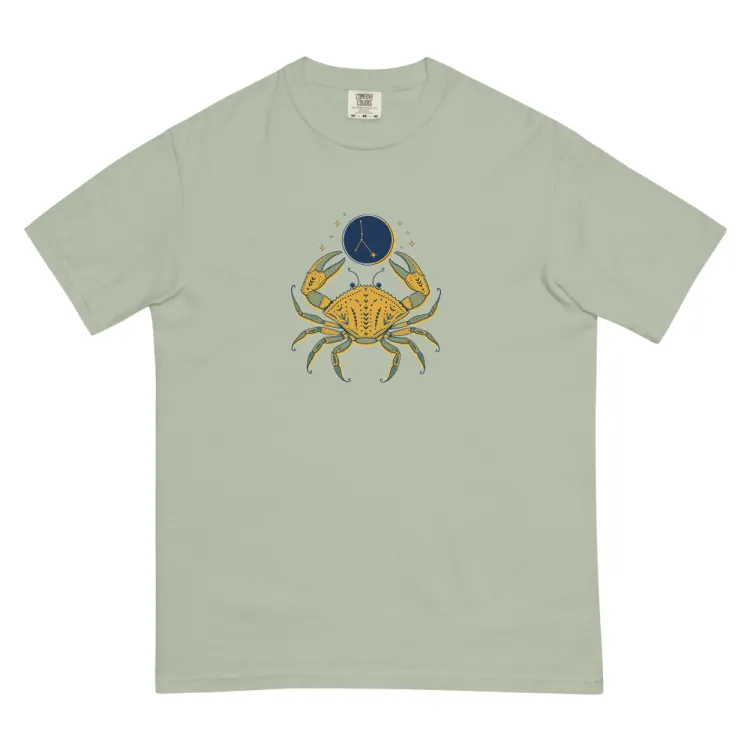 The Born Under Cancer Tee in Bay.
