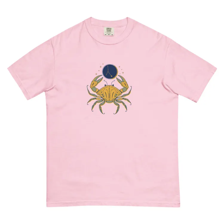 The Born Under Cancer Tee in Blossom.