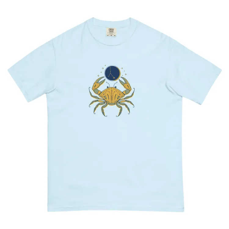 The Born Under Cancer Tee in Chambray.
