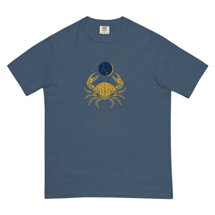 The Born Under Cancer Tee in Midnight.