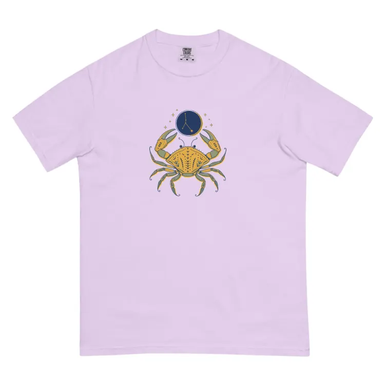 The Born Under Cancer Tee in Orchid.