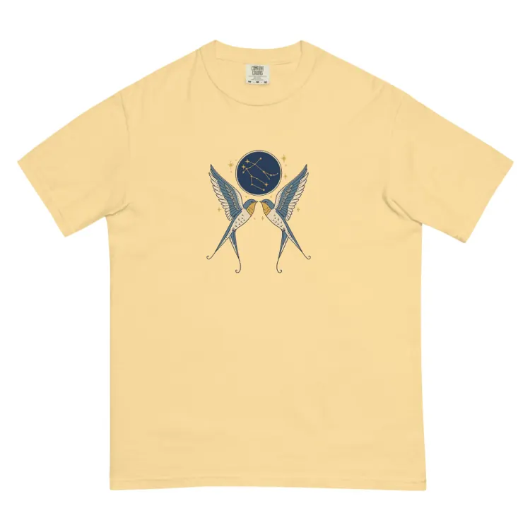 The Born Under Gemini Tee in Butter.