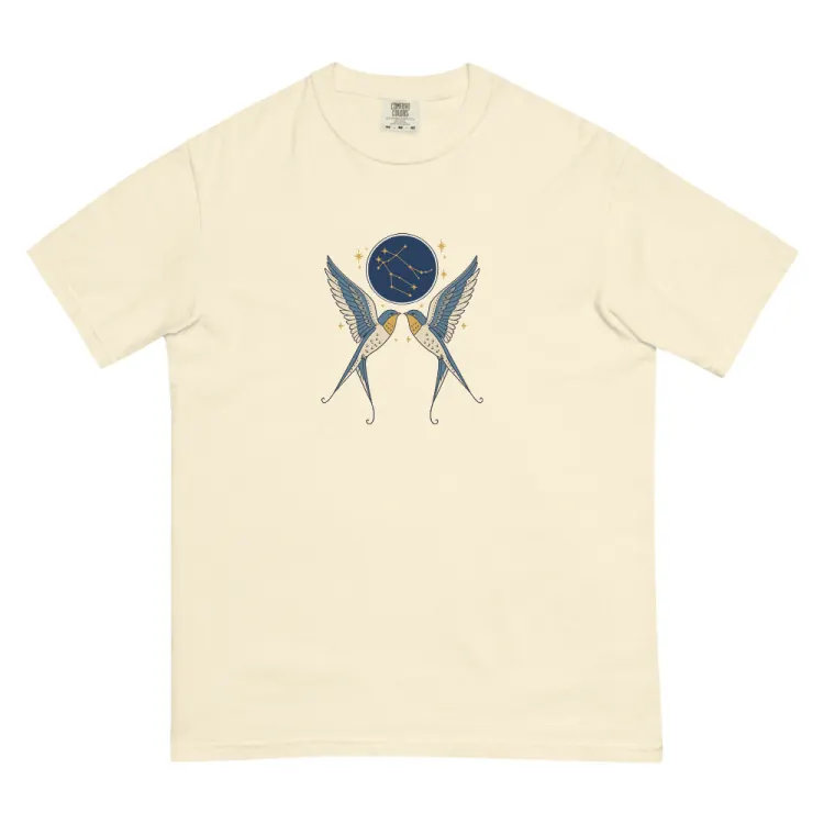 The Born Under Gemini Tee in Ivory.