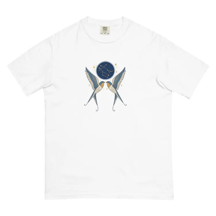 The Born Under Gemini Tee in White.
