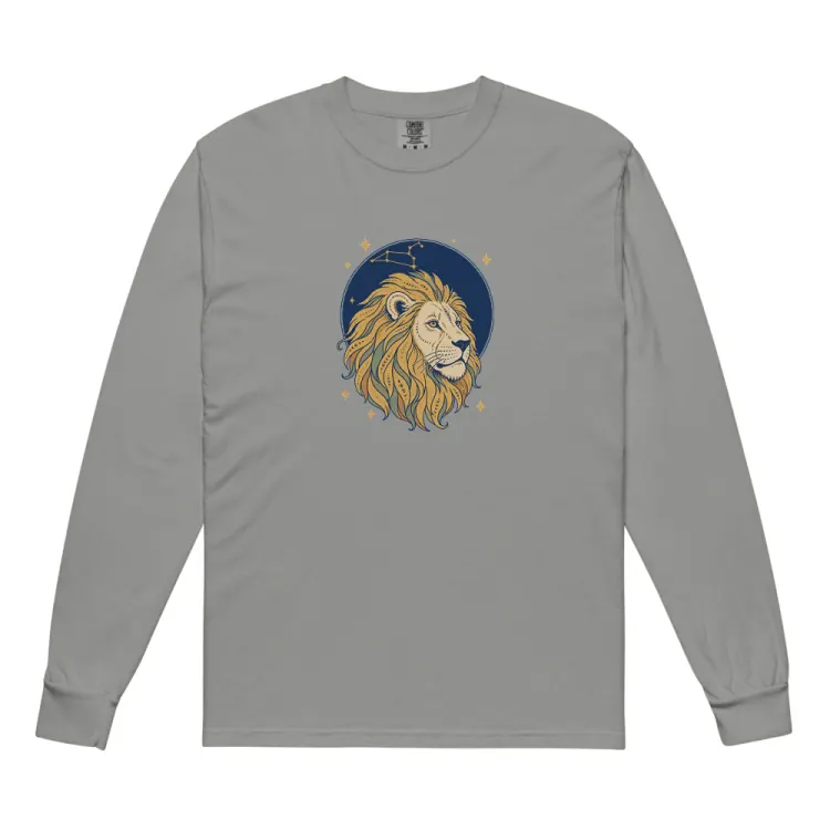 The Born Under Leo Long Sleeve in Grey.