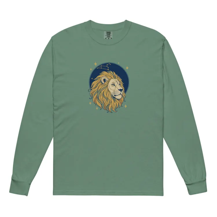 The Born Under Leo Long Sleeve in Light Green.
