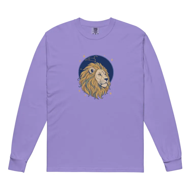 The Born Under Leo Long Sleeve in Violet.