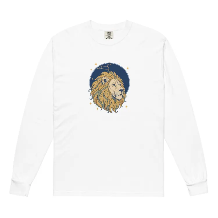 The Born Under Leo Long Sleeve in White.