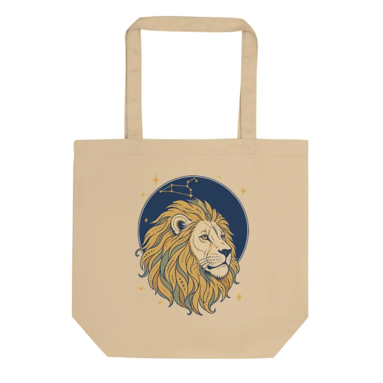 The Born Under Leo Tote in Oyster.