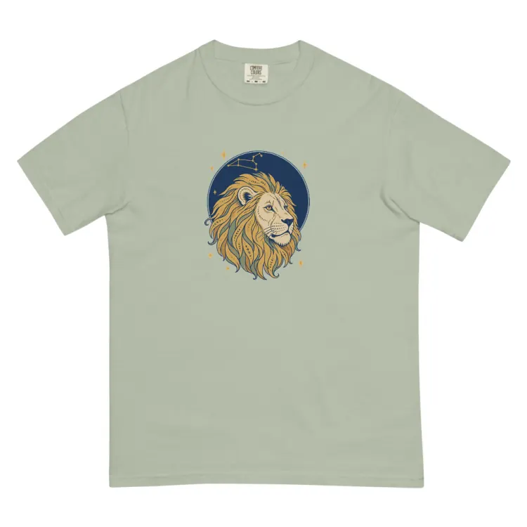 The Born Under Leo Tee in Bay.