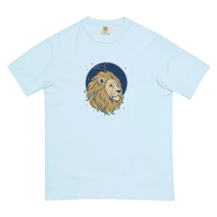 The Born Under Leo Tee in Chambray.