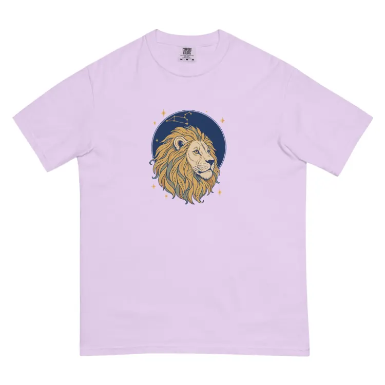 The Born Under Leo Tee in Orchid.