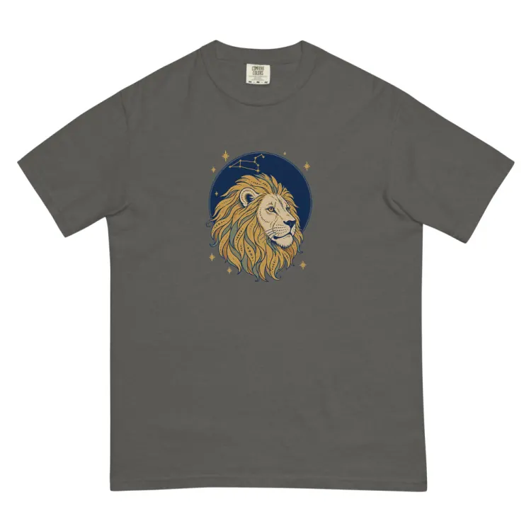 The Born Under Leo Tee in Pepper.