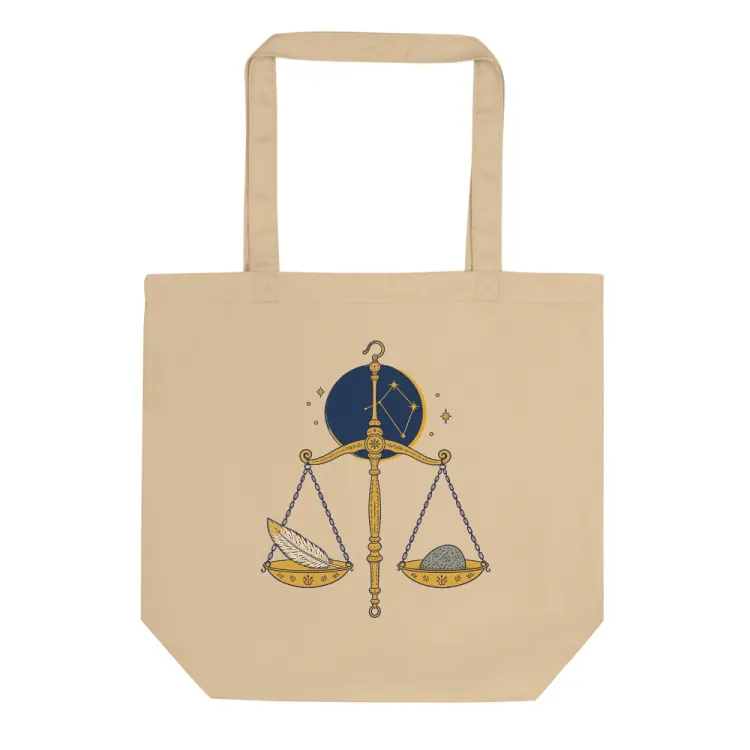 The Born Under Libra Tote in Oyster.