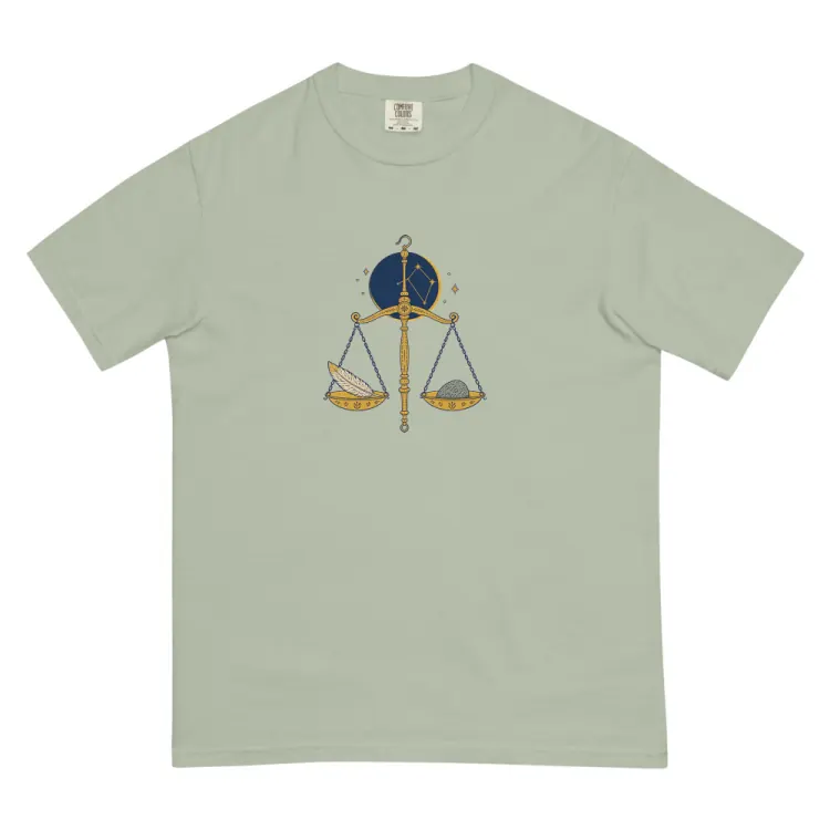 The Born Under Libra Tee in Bay.