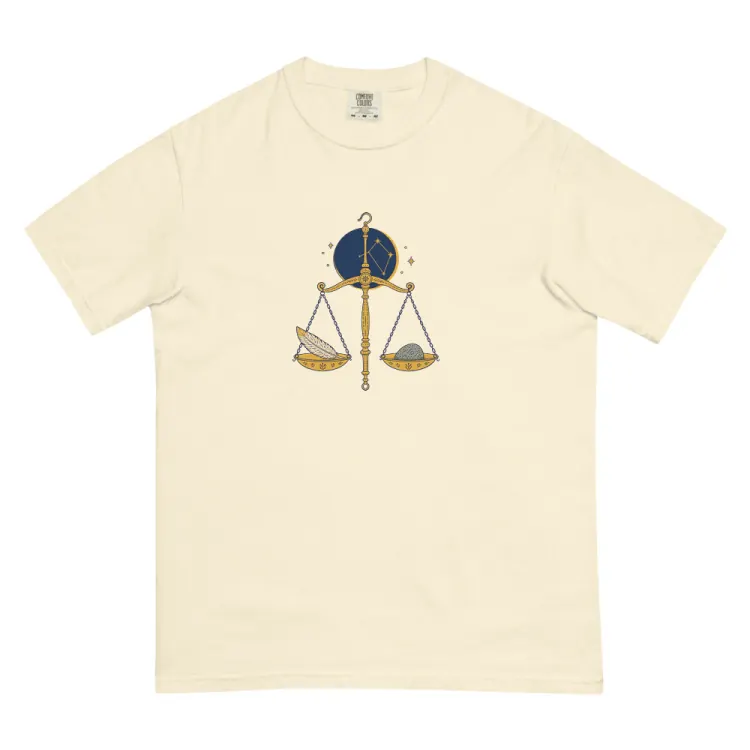 The Born Under Libra Tee in Ivory.