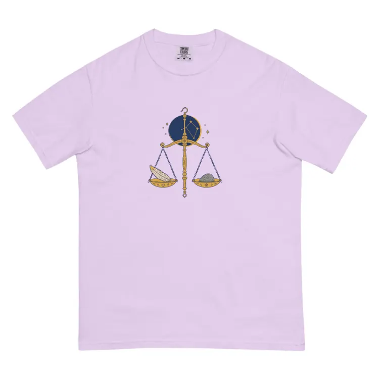 The Born Under Libra Tee in Orchid.