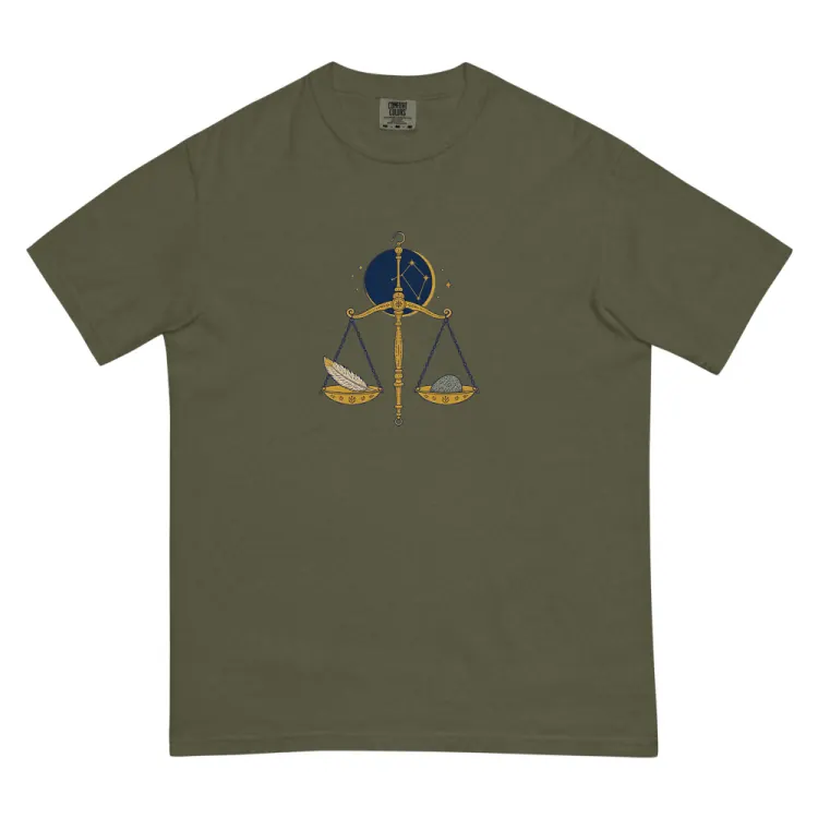 The Born Under Libra Tee in Sage.