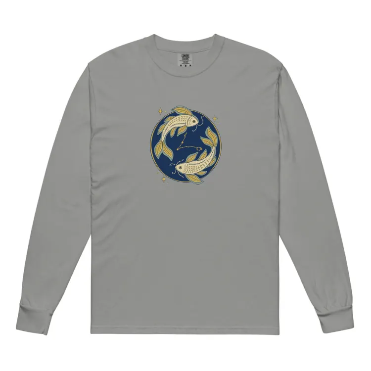 The Born Under Pisces Long Sleeve in Grey.