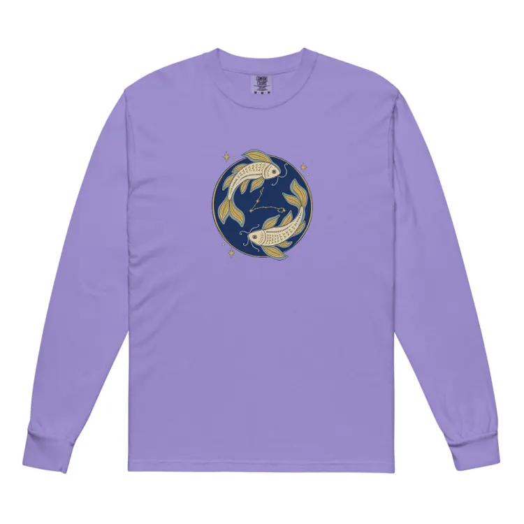 The Born Under Pisces Long Sleeve in Violet.