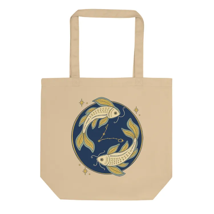 The Born Under Pisces Tote in Oyster.
