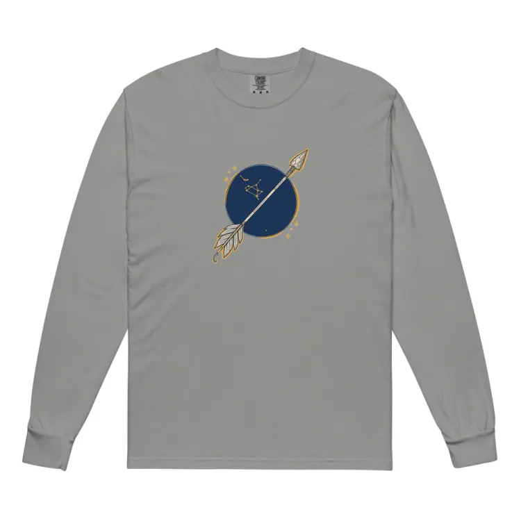 The Born Under Sagittarius Long Sleeve in Grey.