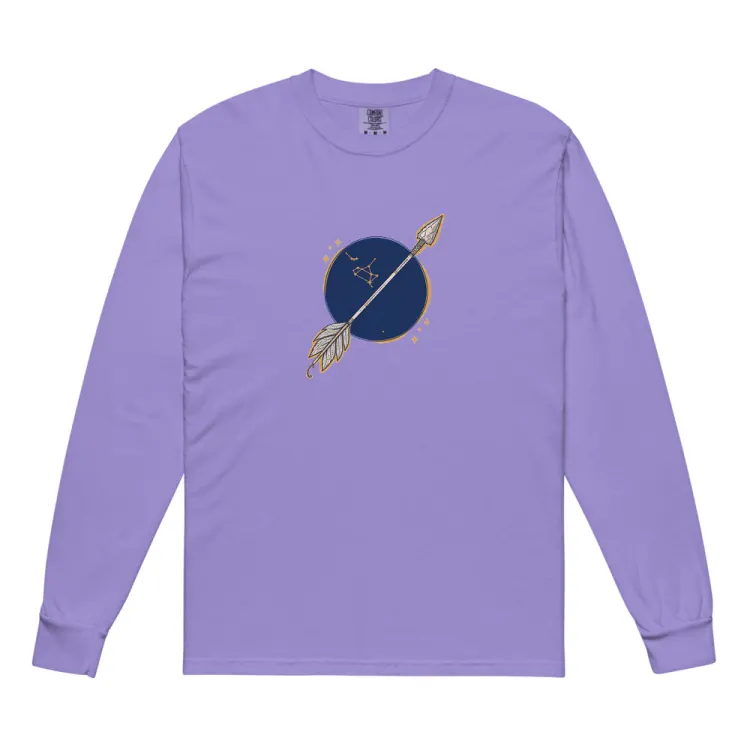 The Born Under Sagittarius Long Sleeve in Violet.