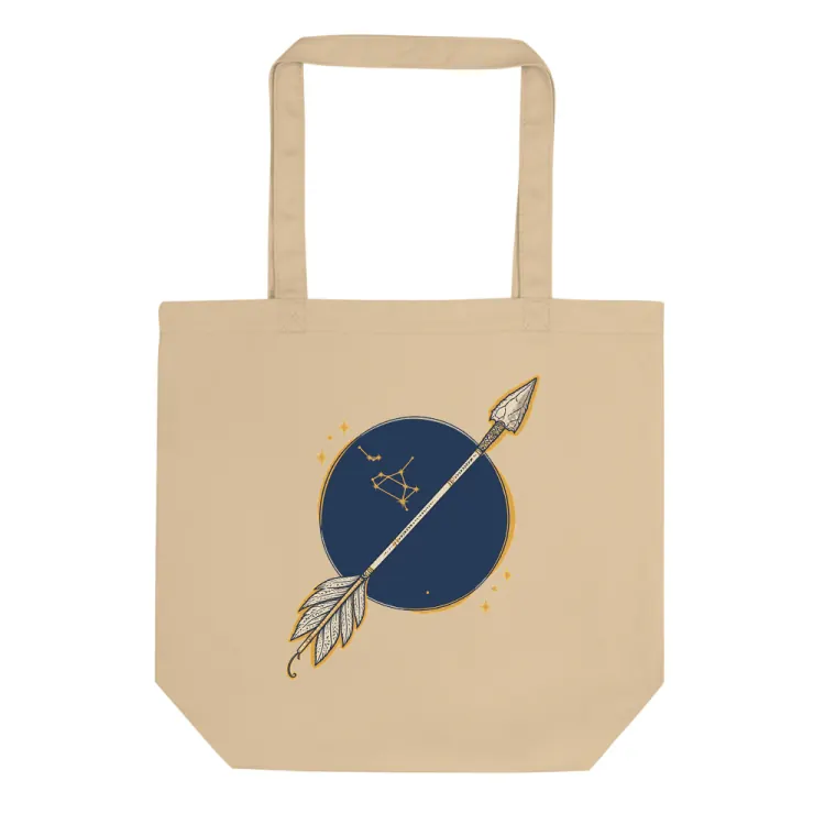 The Born Under Sagittarius Tote in Oyster.