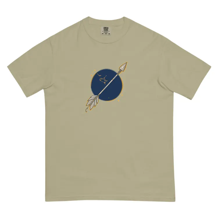 The Born Under Sagittarius Tee in Khaki.