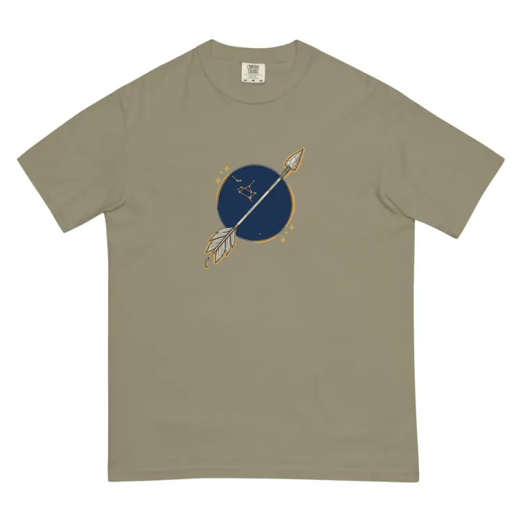 The Born Under Sagittarius Tee in Sandstone.