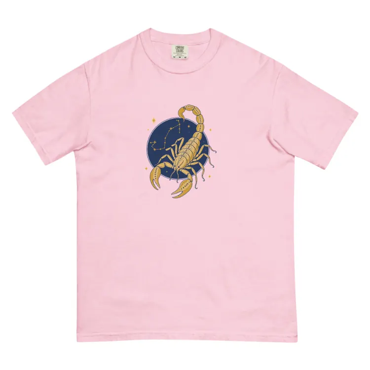 The Born Under Scorpio Tee in Blossom.