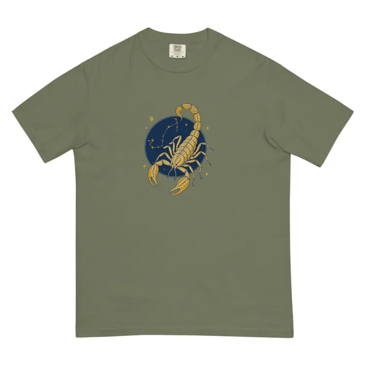 The Born Under Scorpio Tee in Moss.