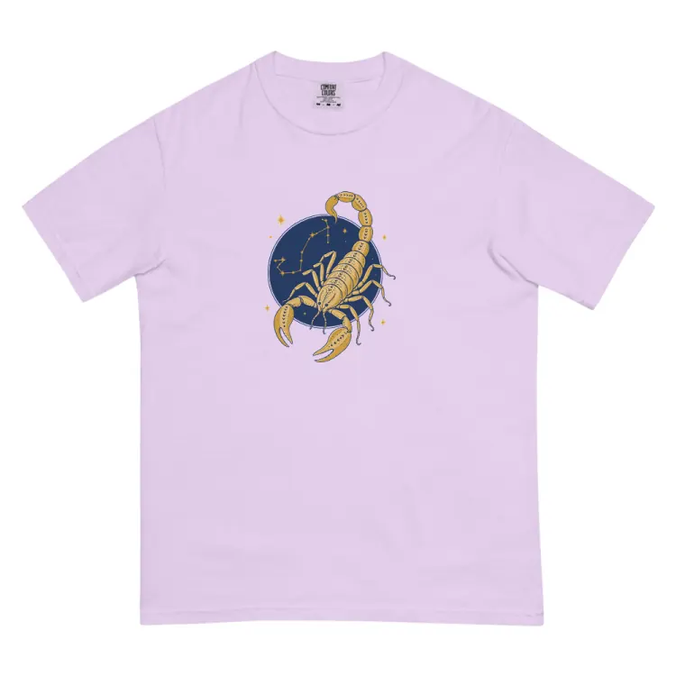 The Born Under Scorpio Tee in Orchid.