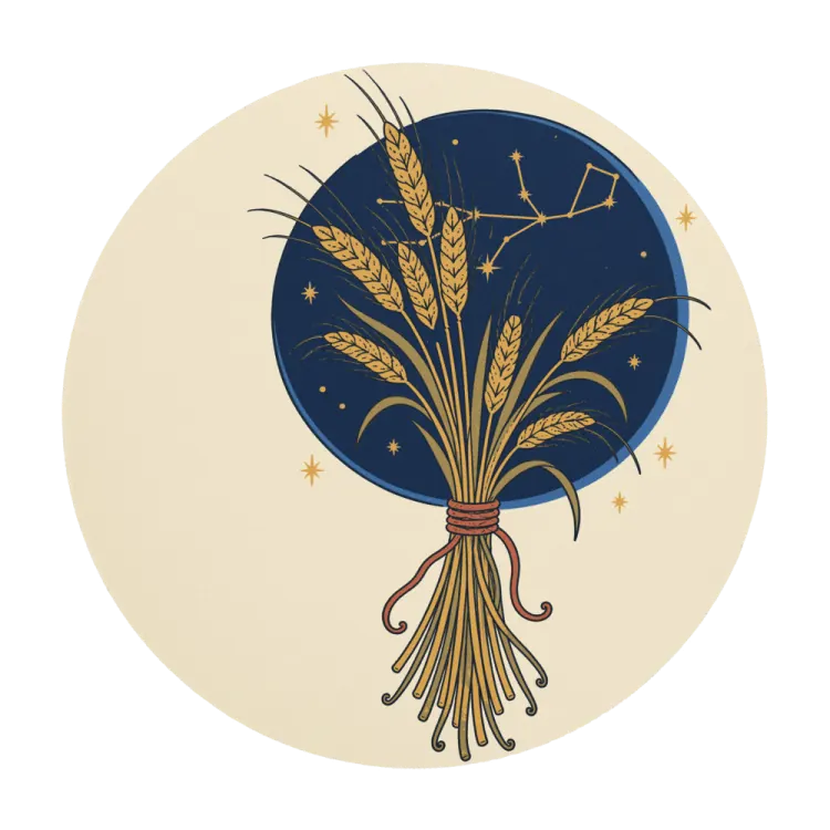 The Born Under Virgo Mouse Pad in Ivory.