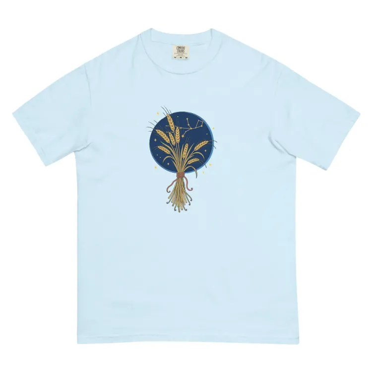 The Born Under Virgo Tee in Chambray.