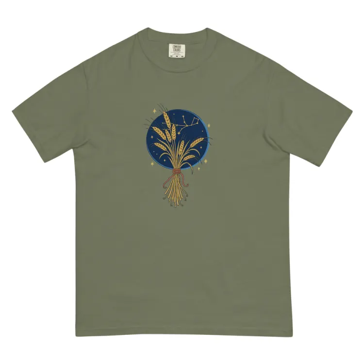 The Born Under Virgo Tee in Moss.