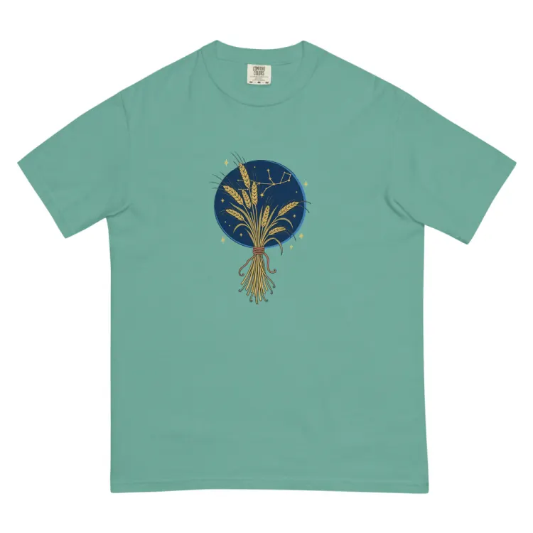 The Born Under Virgo Tee in Seafoam.