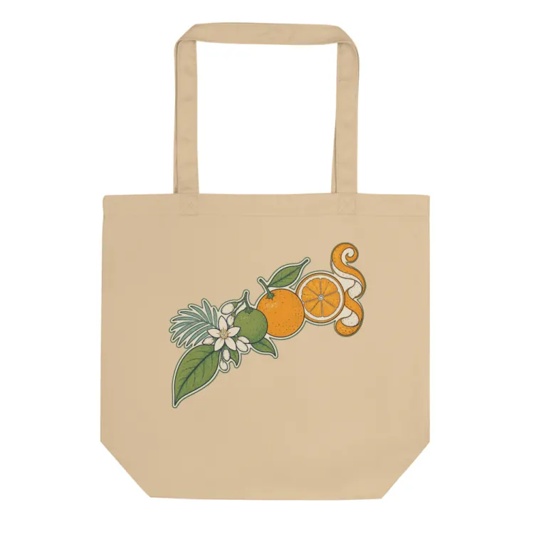The Citrus, Leaf to Peel Tote in Oyster.