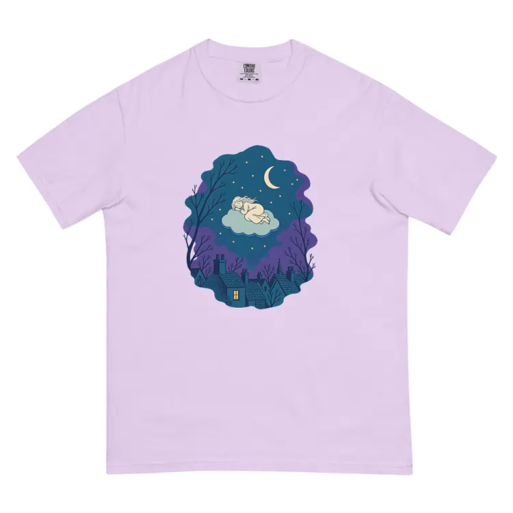 The Cloud Sleepers Tee in Orchid.
