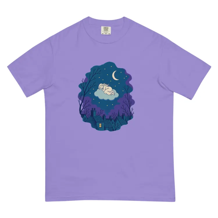 The Cloud Sleepers Tee in Violet.